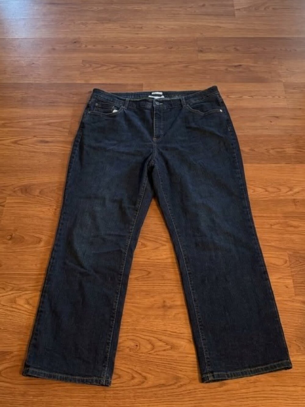 Riders by Lee Dark Wash Bootcut Jeans Women's 18P Petite #081